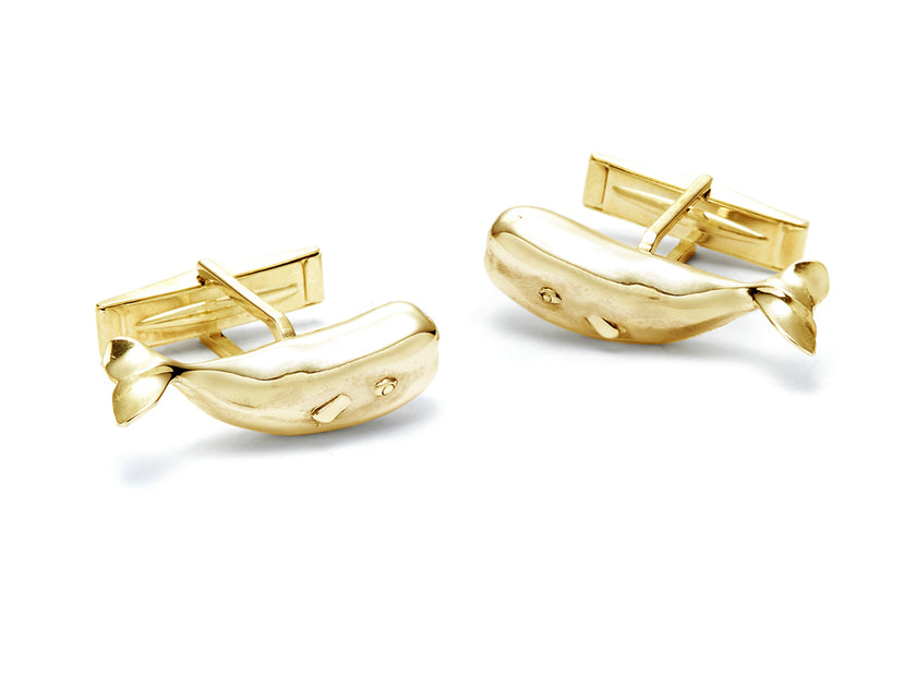 Magnificent Moby Cufflinks in 18kt Gold | Susan Lister Locke