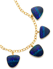 Six Stone Opal Necklace