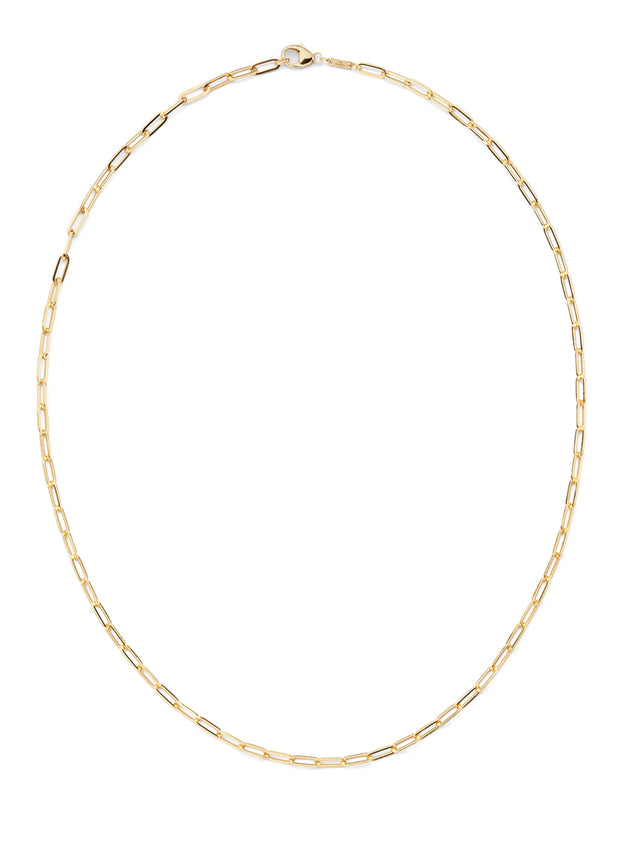 18-inch Baby Paper Clip Chain in 18kt Gold