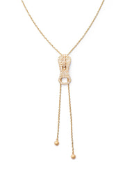 Pavé Diamond Zipper Necklace