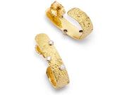 Seascape Hoop Earrings in 18kt Gold with Diamonds