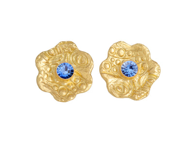 Blue Sapphire "Bubble" Earrings in 18kt Gold