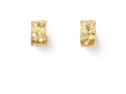 Huggie Cuff Earrings in 18kt Yellow Gold with Diamonds