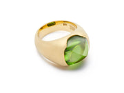 Sugarloaf Cabochon Cut Peridot set in 18kt Gold