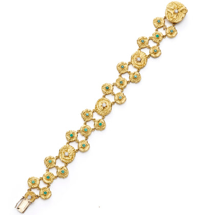 “Seaquin” and “Sea Star” Link Bracelet with Paraiba Tourmalines and Diamonds