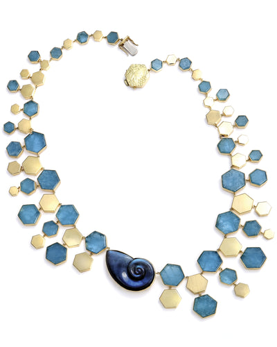 Labradorite and Aquamarine Necklace