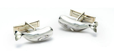Magnificent Moby Cufflinks in Sterling Silver