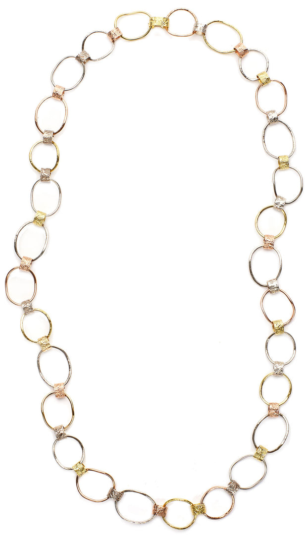 20 inches Multi-Link Gold Necklace