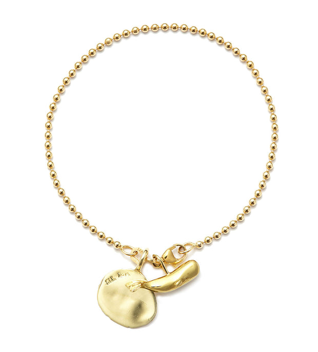 The Pallina Chain Bracelet in 18kt Yellow Gold