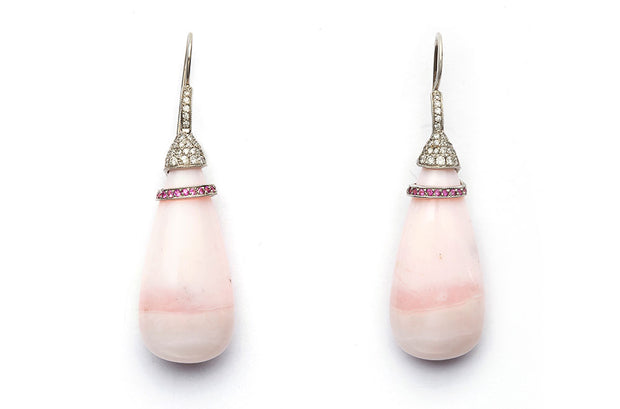 Pink Ice Cream Opal Earrings | Susan Lister Locke