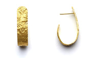 Seascape Hoop Earrings in 18kt Gold