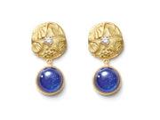 18kt Gold and Tanzanite “Star and Sea” Earrings