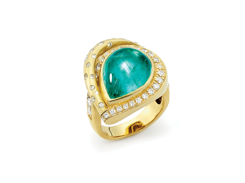 Breathtaking Paraiba Tourmaline Ring | 18kt Gold Diamond