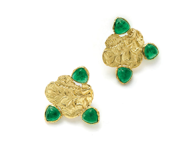 Emerald Cloud Earrings