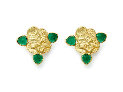 Emerald Cloud Earrings