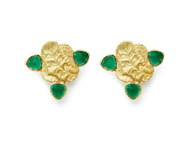 Emerald Cloud Earrings