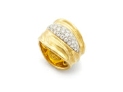 18kt Gold Burst Ring with Diamonds