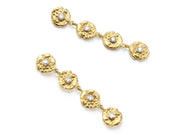 18kt Gold and Diamond "Seaquin" Dangle Earrings