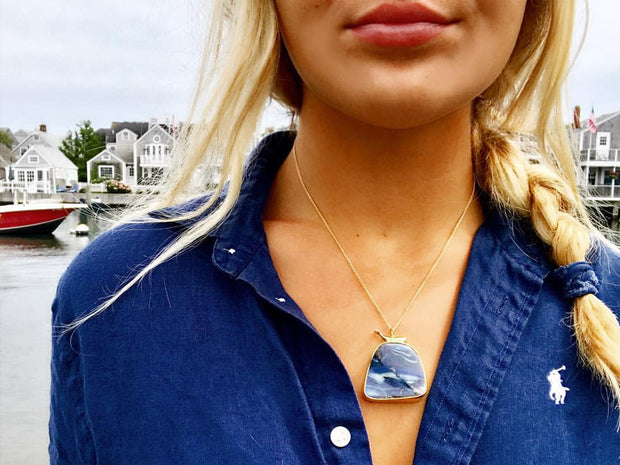 Nantucket Nocturne Opal Pendant