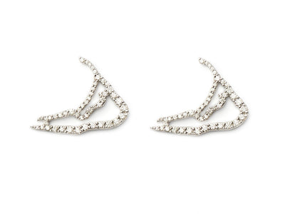 Nantucket in Diamonds Map Earrings