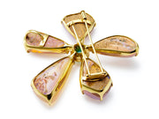 Opal, Paraiba, and Diamond Pin/Pendant