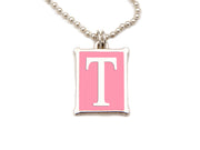 The Alphabet Collection™ Sterling Silver Charm - Palm Beach Pink