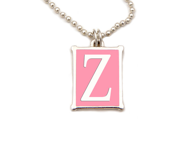 The Alphabet Collection™ Sterling Silver Charm - Palm Beach Pink