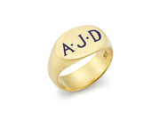 The Tracy Signet Ring in 18kt Gold