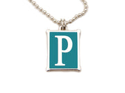 The Alphabet Collection™ Sterling Silver Charm - Tuckernuck Turquoise