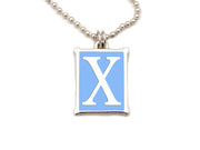 The Alphabet Collection™ Sterling Silver Charm - White Elephant Blue