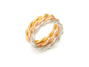 Twists - Twisted Bands in 18kt Gold variations and Sterling Silver