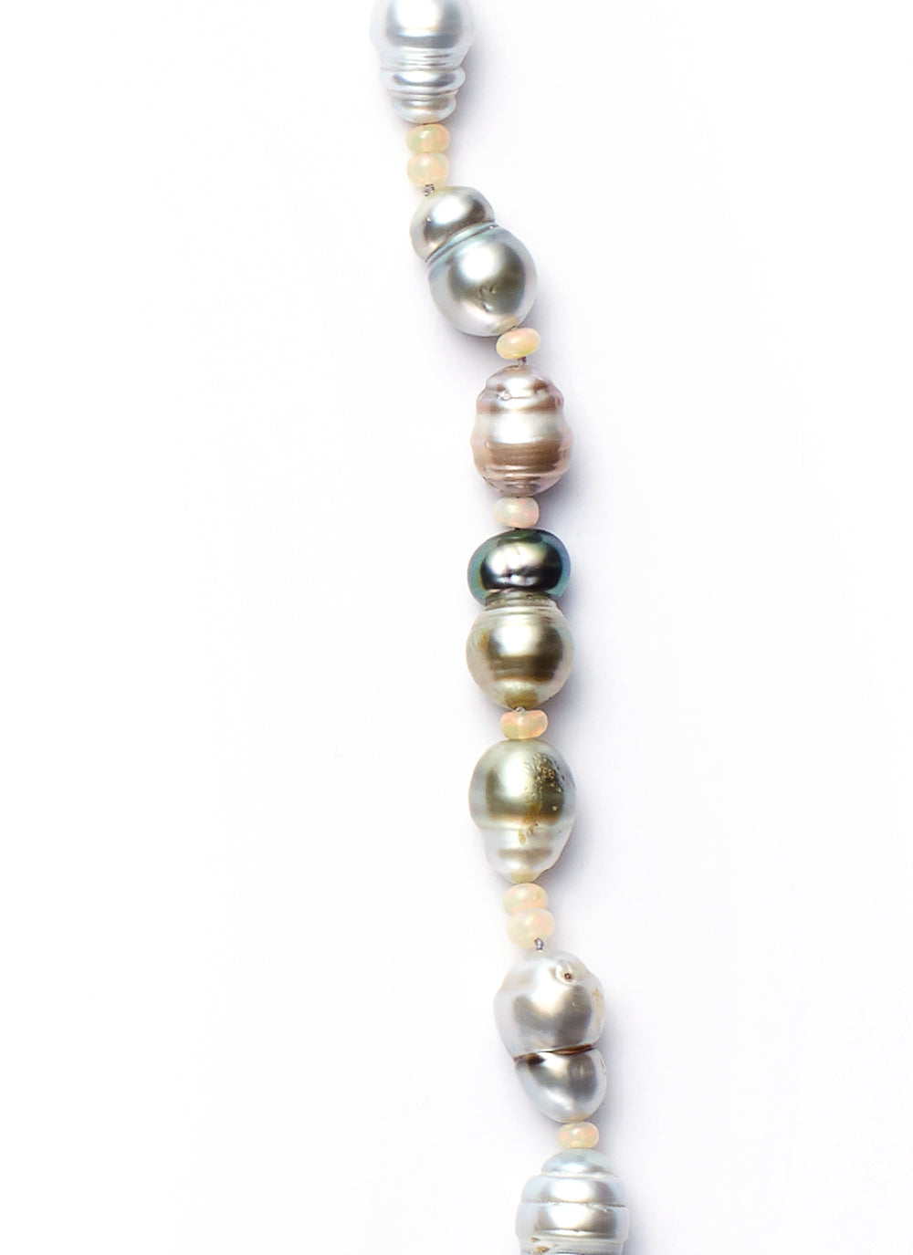 38-Inch Silver Baroque Pearl Necklace | Susan Lister Locke