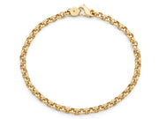 7-inch Rolo Chain Bracelet in 14kt Gold