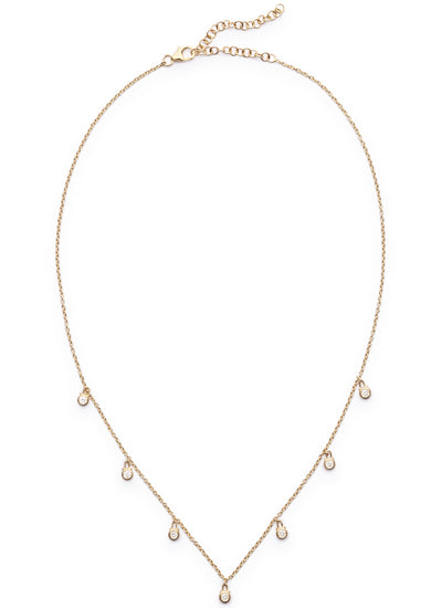 Dangling Diamond Necklace in 18kt Gold