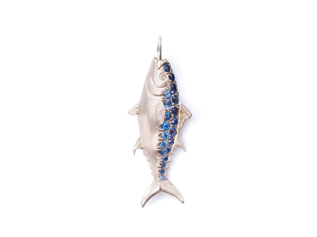 Gold tuna pendant top