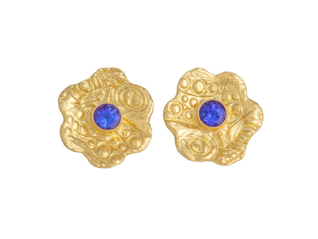 Tanzanite "Bubble" Earrings in 18kt Gold