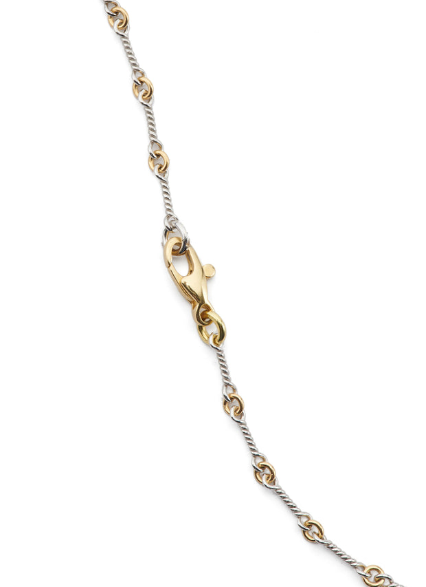 Twist Chain in 18kt Yellow and White Gold