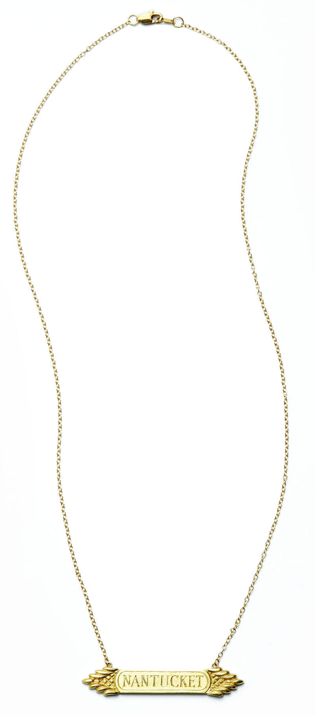 The Quarterboard Necklace™ in 18kt Gold